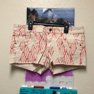 Mudd brand cut off tribal print shorts size 13